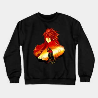 Crimson Sunset Vincent Crewneck Sweatshirt